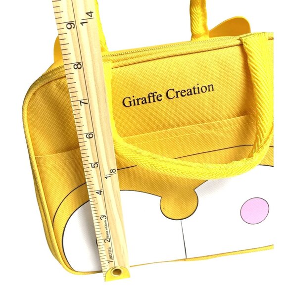 Giraffe Creation Kids Lunch Bag Insulated Cooler Dog Design 8in x 9in Yellow - Picture 7 of 10
